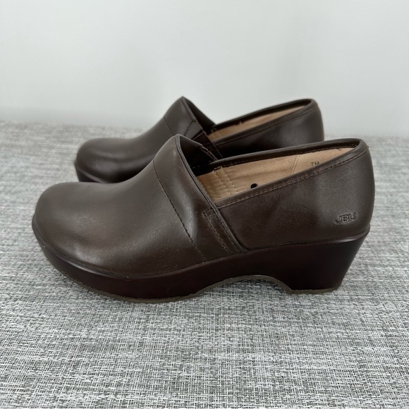 JBU Jambu Cordoba Slip on Clogs Shoes US 7 M Brown Leather Comfort - Picture 4 of 16